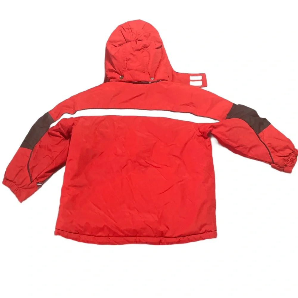 ZeroXposur Boys'‎ Winter Hooded Ski Jacket Fleece Lined Red Black M 5/6